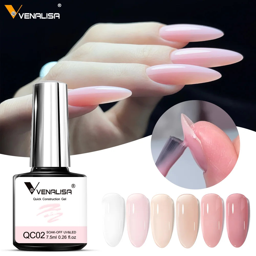 Venalisa Jelly Nude Gel – Semi Transparent UV Gel für Maniküre