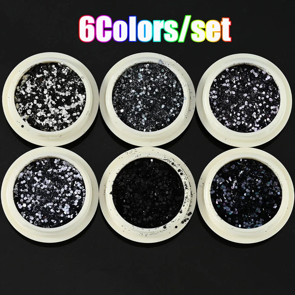 Neon-Pigmentpulver Set – 12 Farben für Nageldesign, Ombre & Chrome-Effekte
