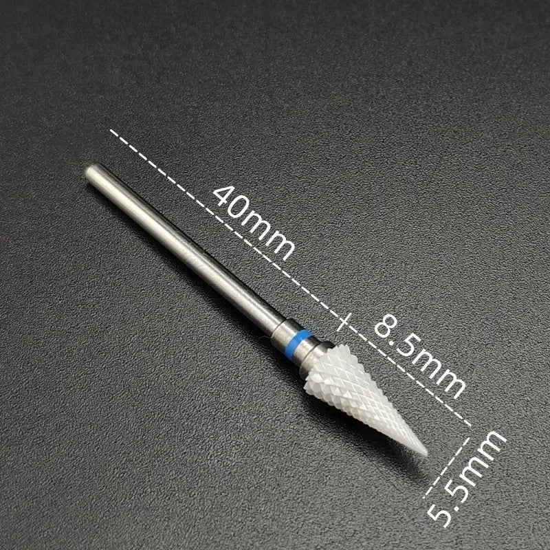 Karbide-Fräserbit (Keramikbeschichtung) – Für Gelentfernung & Feinschliff (3/32", E-Feile)