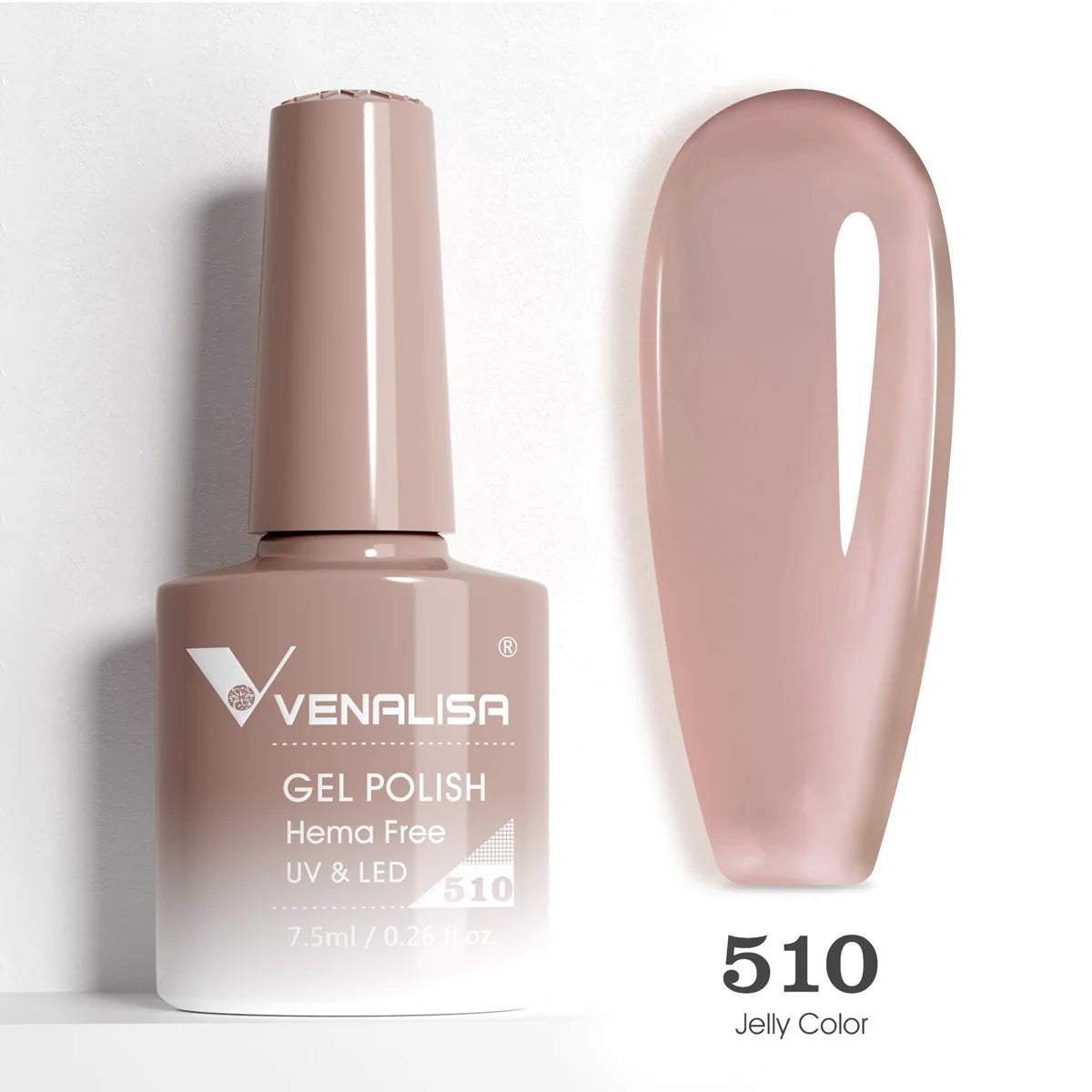 Venalisa HEMA-FREE Gel-Lack – 7,5 ml – French, Nude & Glitzer-Kollektion