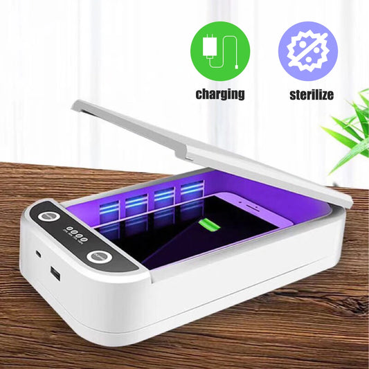 UV Desinfektionsbox mit Wireless Charger – 9W für Handy & Werkzeuge