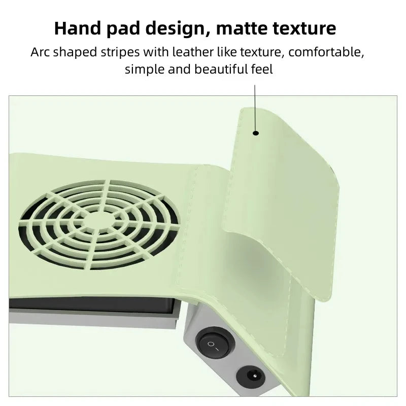 80W Nagelstaubabsauger mit 2 Ventilatoren & HEPA-Filter – Profi-Sauger für Studio & Zuhause