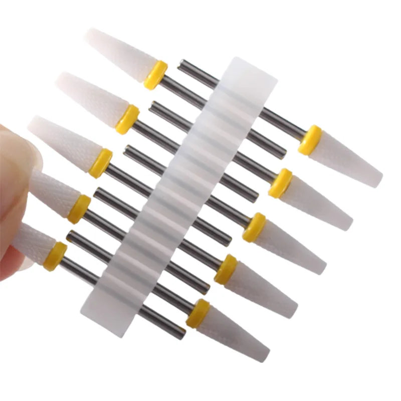10tlg. Fräser Set für Maniküre – Hartmetall & Keramik Bits, Gel Entferner & Schleifer für elektrische Nagelfeilen