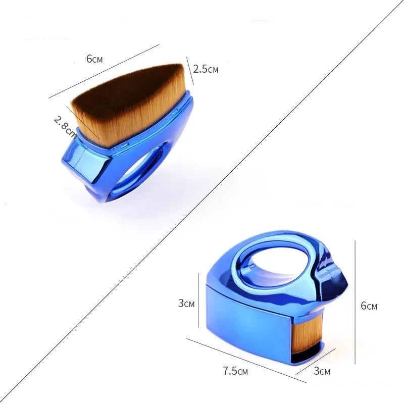 Mini Nagel Staubbürste auf Finger – Reinigungsbürste für Maniküre & Feilstaub