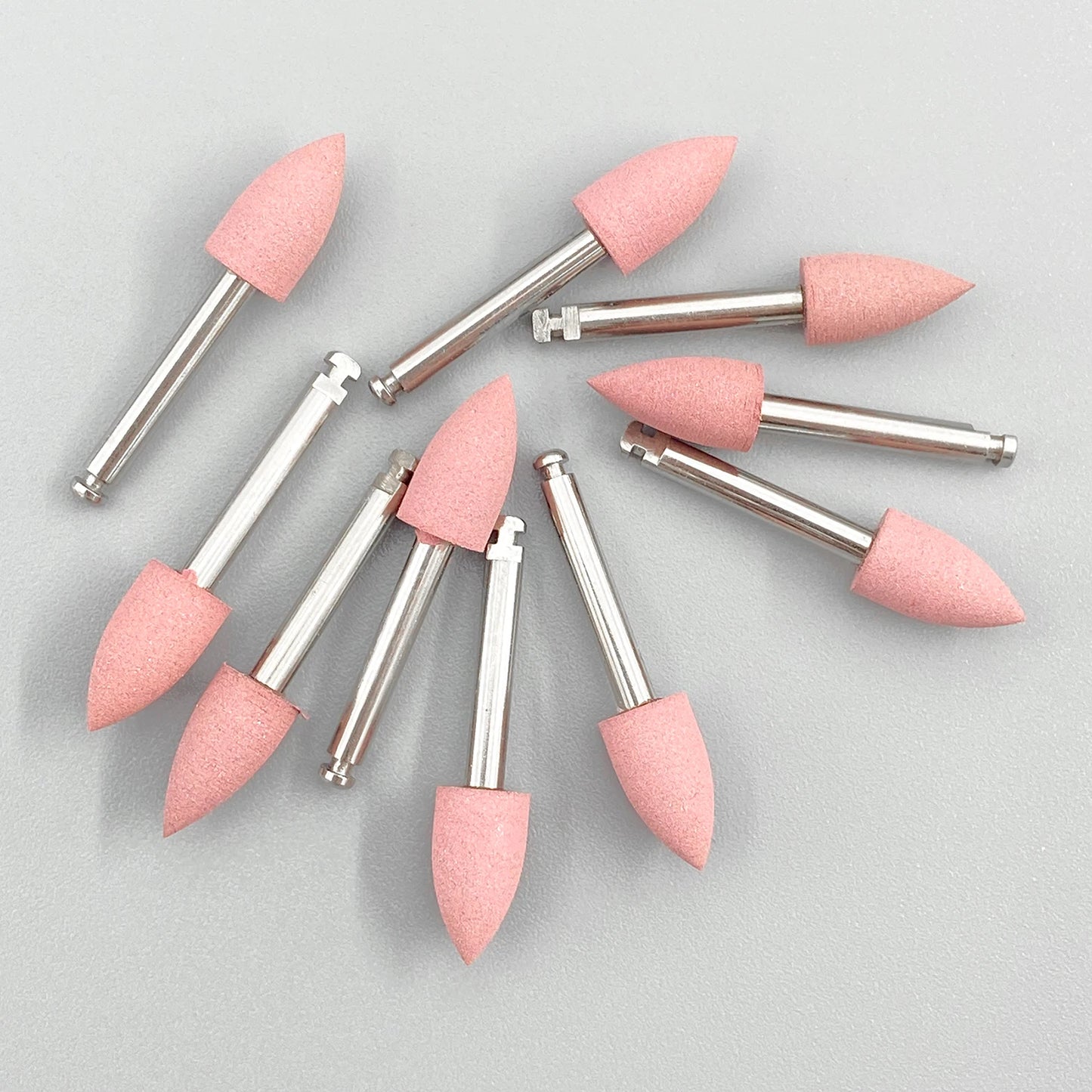 WELLCK Silikon-Polieraufsätze – 10/12 Stück Set für E-Feile, Politur & Finish (Nail & Dental Art)