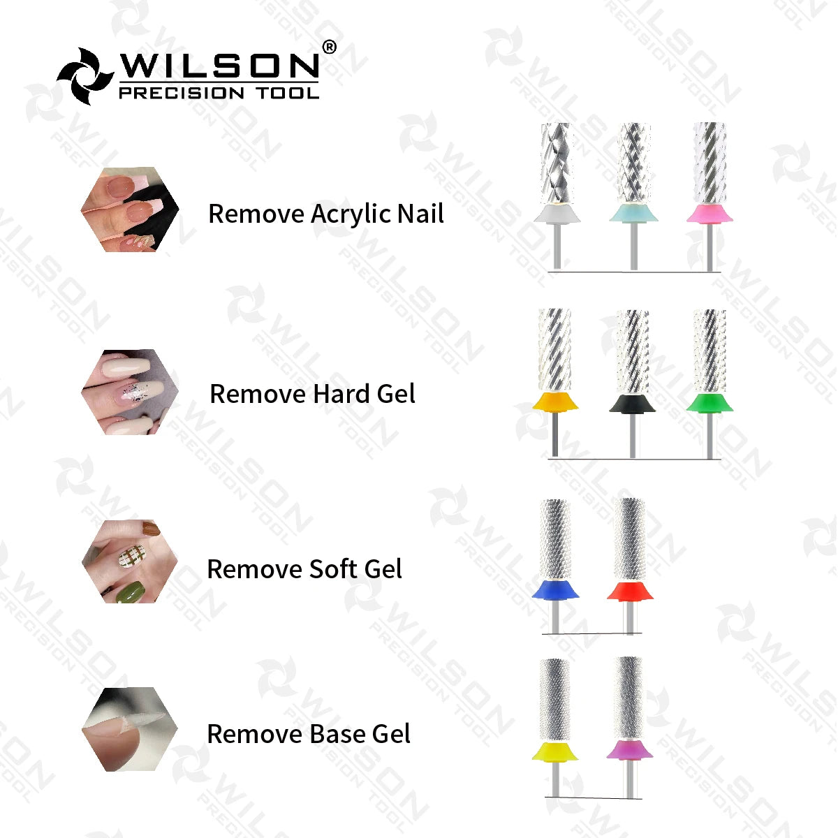 WILSON Karbid-Fräser Small Barrel – Gelentfernung & Maniküre, Ø 5,3 mm