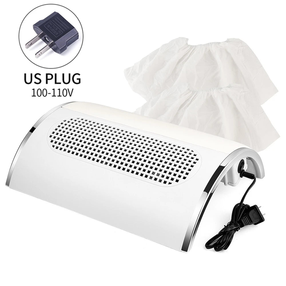 Nagelstaubabsaugung – 40 W Profi-Absauger mit 3 Lüftern für 2 Hände