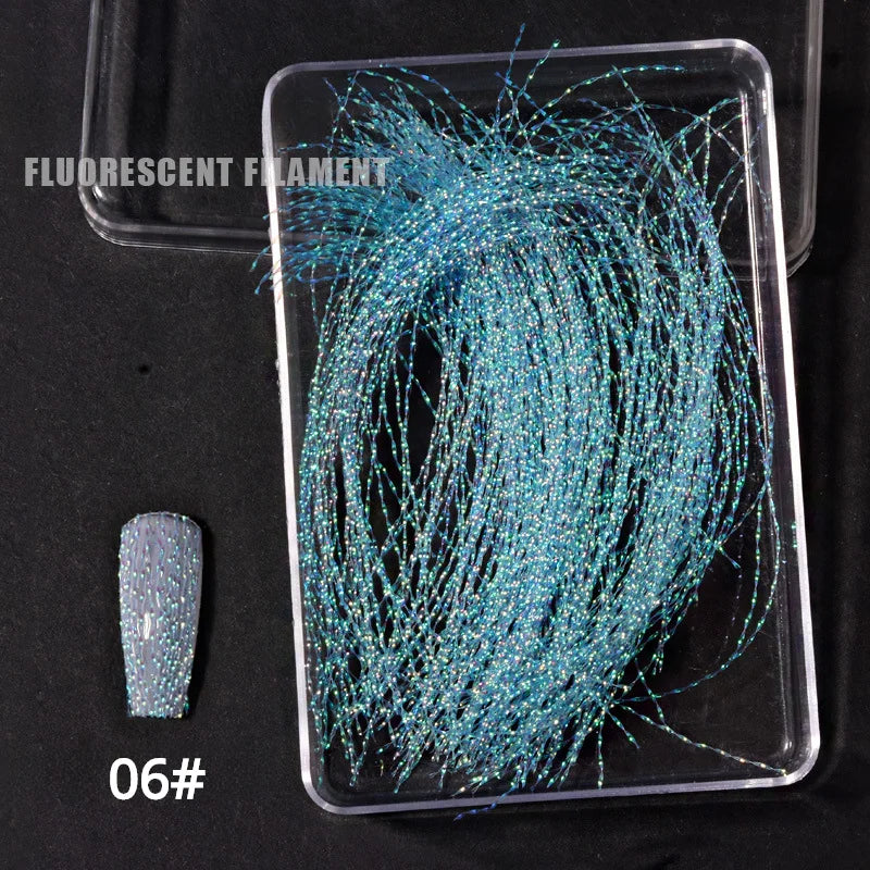 Fluoreszierende Faserstreifen – Fiberglas für Nagelverlängerung & 3D Nagelkunst