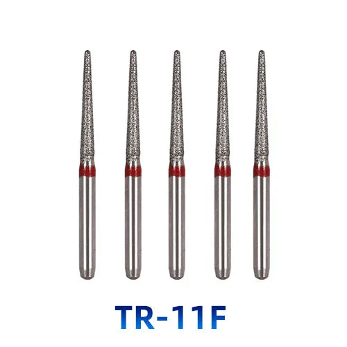 AZDENT Dental Diamantbohrer – 5 Stück, FG 1.6 mm, Medium für Turbine/High-Speed-Handstück