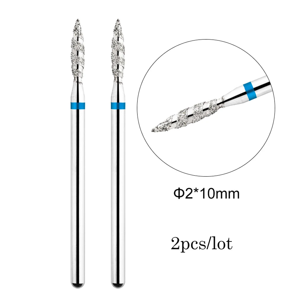 MOWOT Diamant-Fräser – 2er-Set für elektrische Nagelfräser, für Maniküre & Nagelhautpflege