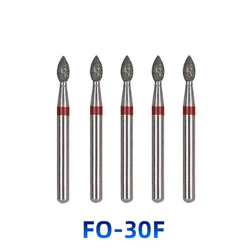 AZDENT Dental Diamantbohrer – 5 Stück, FG 1.6 mm, Medium für Turbine/High-Speed-Handstück 2