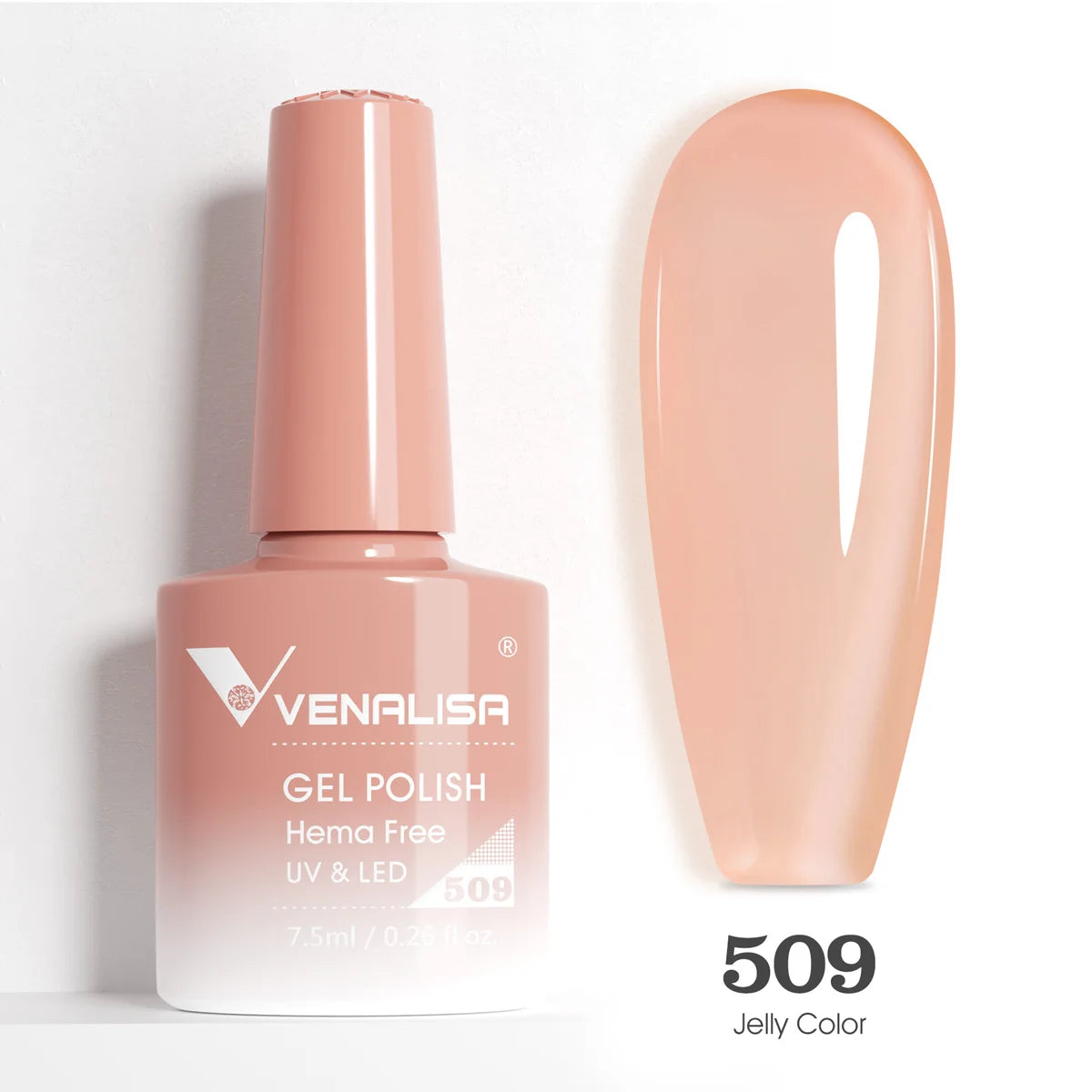 Venalisa HEMA-FREE Gel-Lack – 7,5 ml – French, Nude & Glitzer-Kollektion