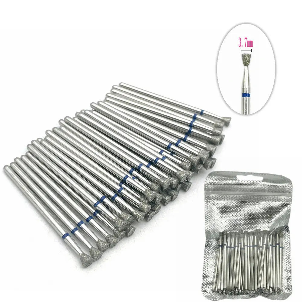 50 Stück KN Series Diamantfräser Set – Inverted Cone Form, für elektrische Nagelfräser, Maniküre & Pediküre
