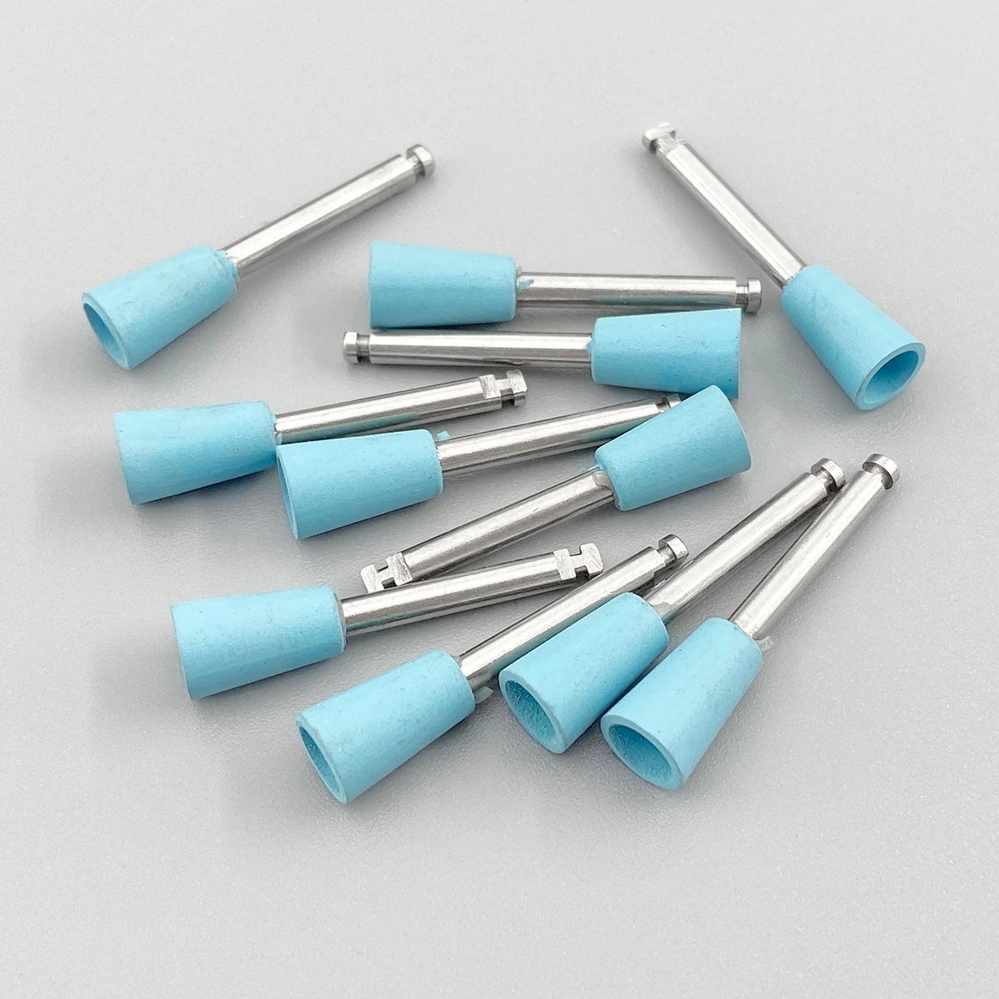 WELLCK Silikon-Polieraufsätze – 10/12 Stück Set für E-Feile, Politur & Finish (Nail & Dental Art)