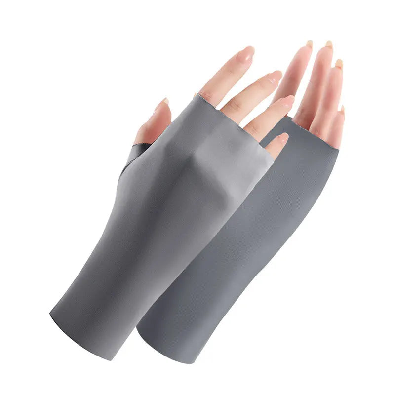 UV-Schutz Handschuhe Ice Silk – Fingerlos & Atmungsaktiv