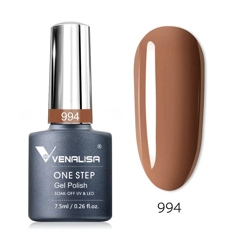 Venalisa 3-in-1 Gel Polish – 7,5ml One Step UV/LED Gel, Ohne Base & Top