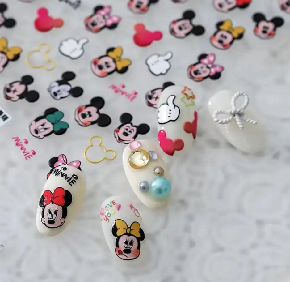 Disney 5D Nail Sticker – Zootopia & Mickey Motive für kreative Nail Art