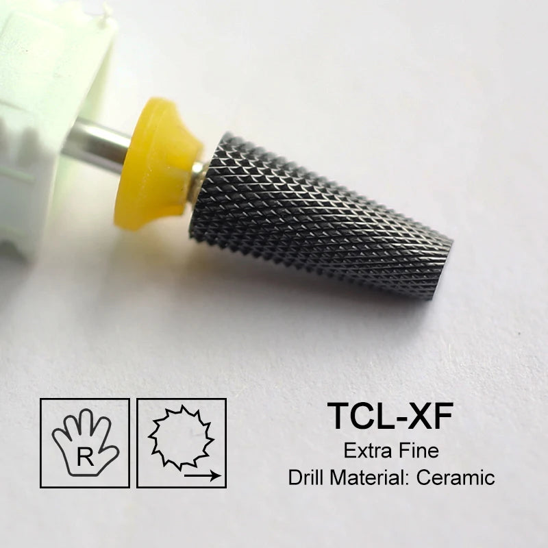 Tapered Barrel Fräserbit – Hartmetall (Tungsten), für Gelentfernung & Polieren (4XC, Gold)