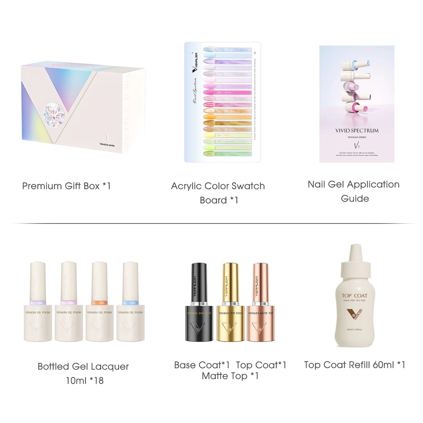 Venalisa VIP Gel-Set 20×10ml – Nur €88,99 | HEMA-frei & Vegan
