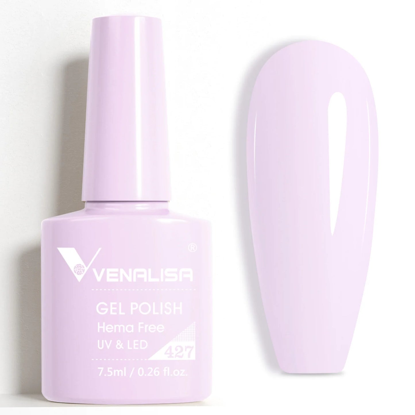 Venalisa Glitter Gel Polish – 7,5ml Rot, HEMA-frei, UV/LED, Semi-Permanent 1.