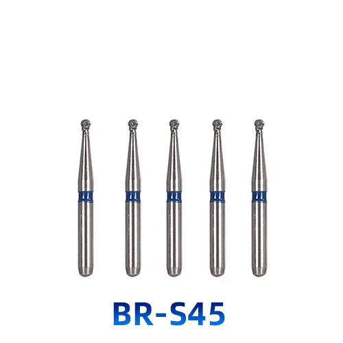 AZDENT Dental Diamantbohrer – 5 Stück, FG 1.6 mm, Medium für Turbine/High-Speed-Handstück