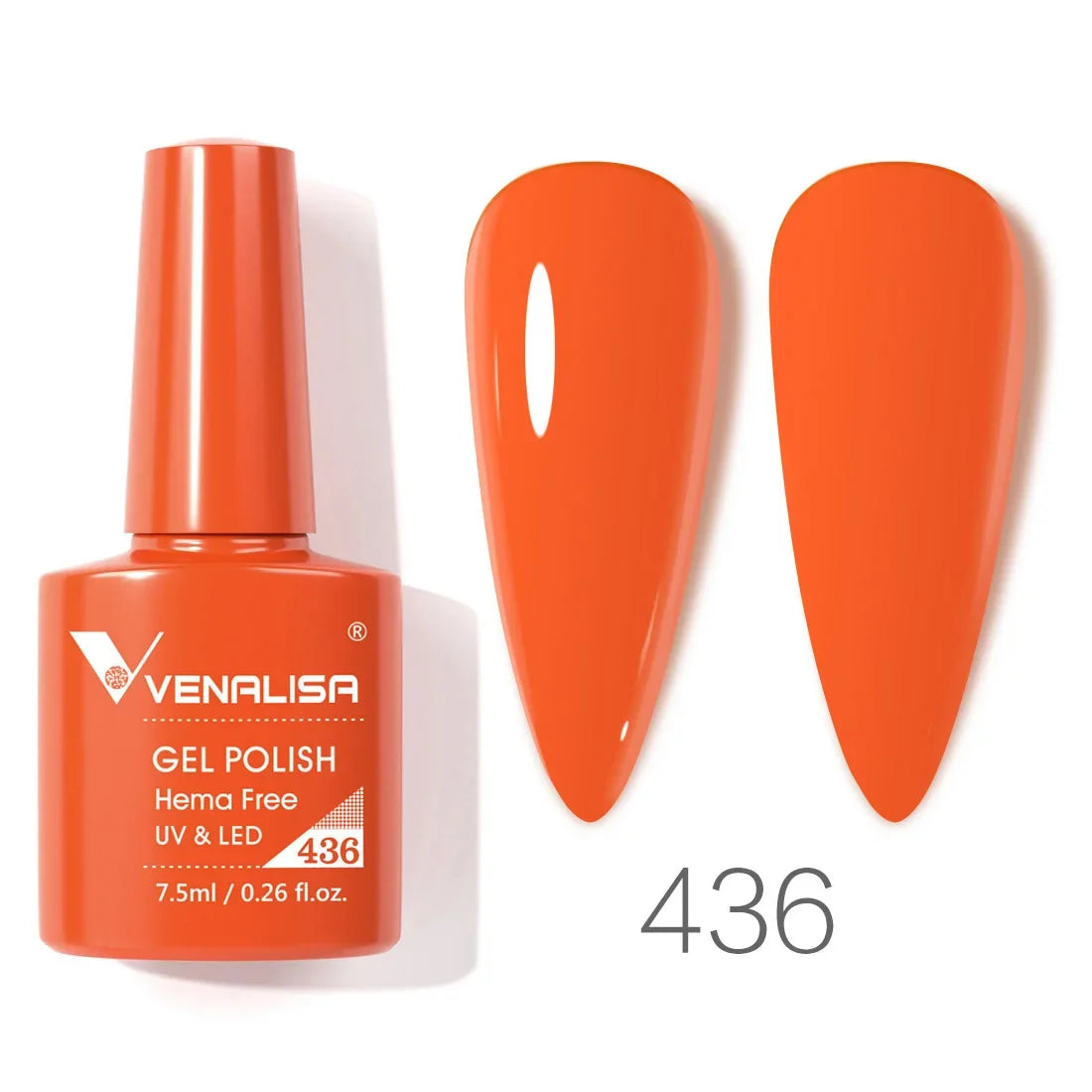 Venalisa Glitter Gel Polish – 7,5ml Rot, HEMA-frei, UV/LED, Semi-Permanent