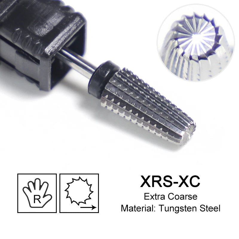 Tapered Barrel Fräserbit – Hartmetall (Tungsten), für Gelentfernung & Polieren (4XC, Gold)