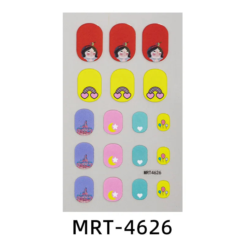 Kinder-Nagelsticker – DIY Cartoon Sticker für Mädchen & Nail Art