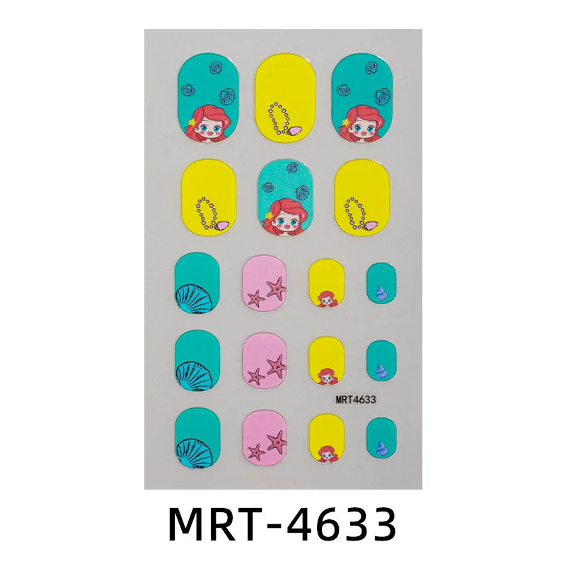 Kinder-Nagelsticker – DIY Cartoon Sticker für Mädchen & Nail Art