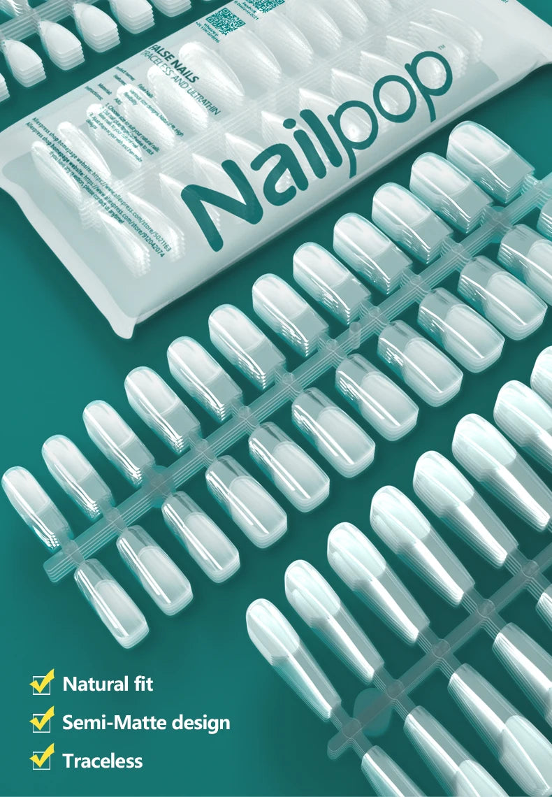 Nageltips, Soft Gel Tips, Full Cover Nägel, Press On Nails, Fake Nails, Nagelverlängerung, NAILPOP