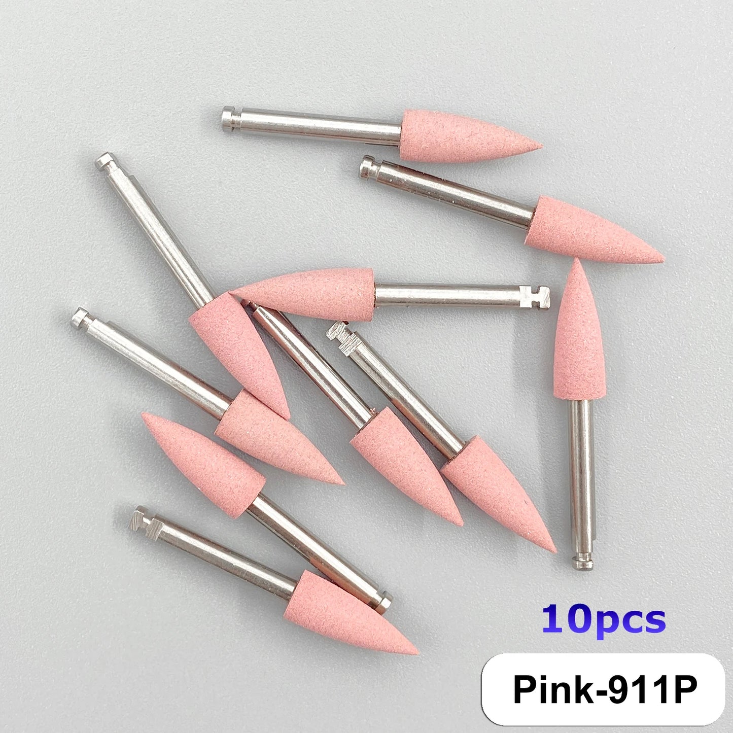 WELLCK Silikon-Polieraufsätze – 10/12 Stück Set für E-Feile, Politur & Finish (Nail & Dental Art)