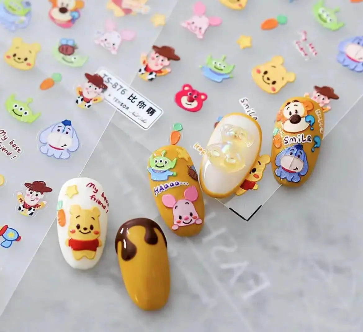 Disney 5D Nail Sticker – Zootopia & Mickey Motive für kreative Nail Art