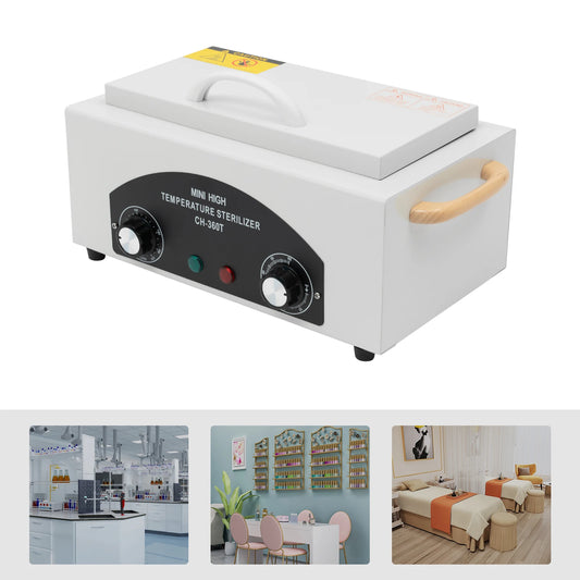 300 W Metall-Sterilisator 1.3 L – Hochtemperatur-Desinfektionsgerät für Kosmetik & Nagelstudio mit Griff