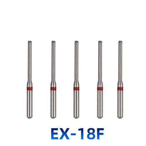 AZDENT Dental Diamantbohrer – 5 Stück, FG 1.6 mm, Medium für Turbine/High-Speed-Handstück