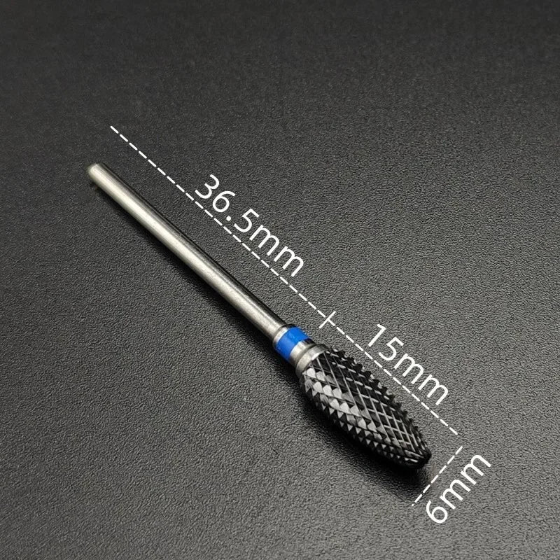 Karbide-Fräserbit (Keramikbeschichtung) – Für Gelentfernung & Feinschliff (3/32", E-Feile)