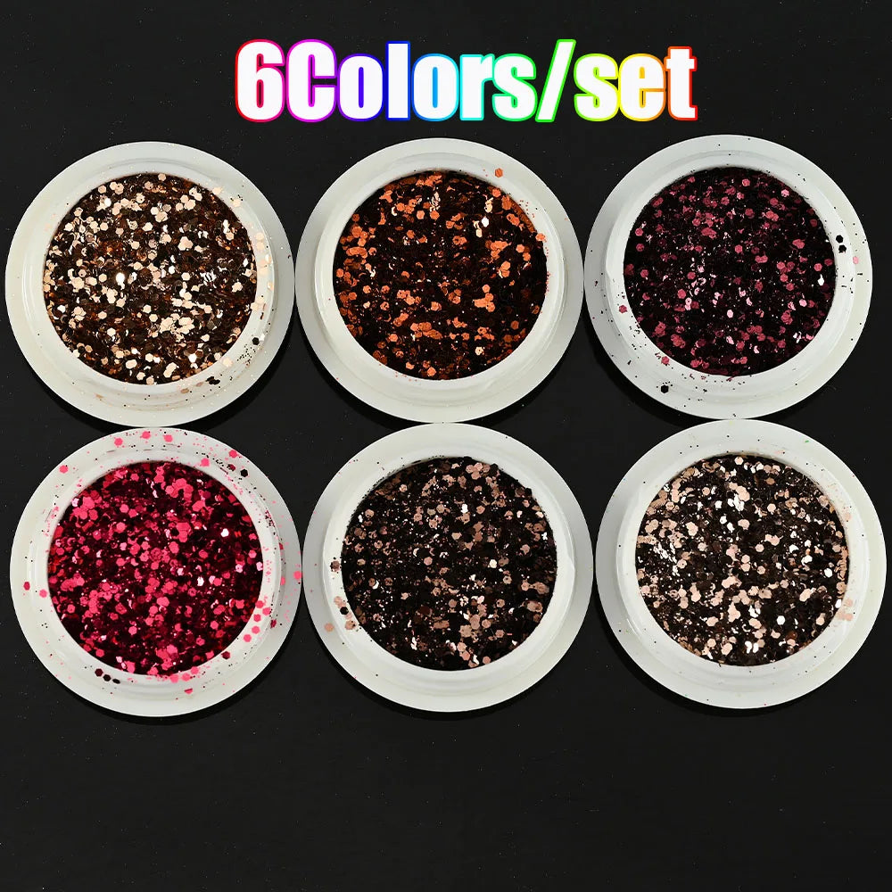 Neon-Pigmentpulver Set – 12 Farben für Nageldesign, Ombre & Chrome-Effekte
