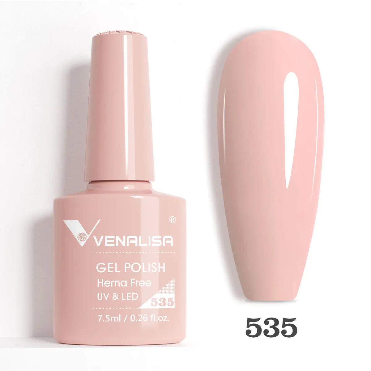 Venalisa HEMA-FREE Gel-Lack – 7,5 ml – French, Nude & Glitzer-Kollektion