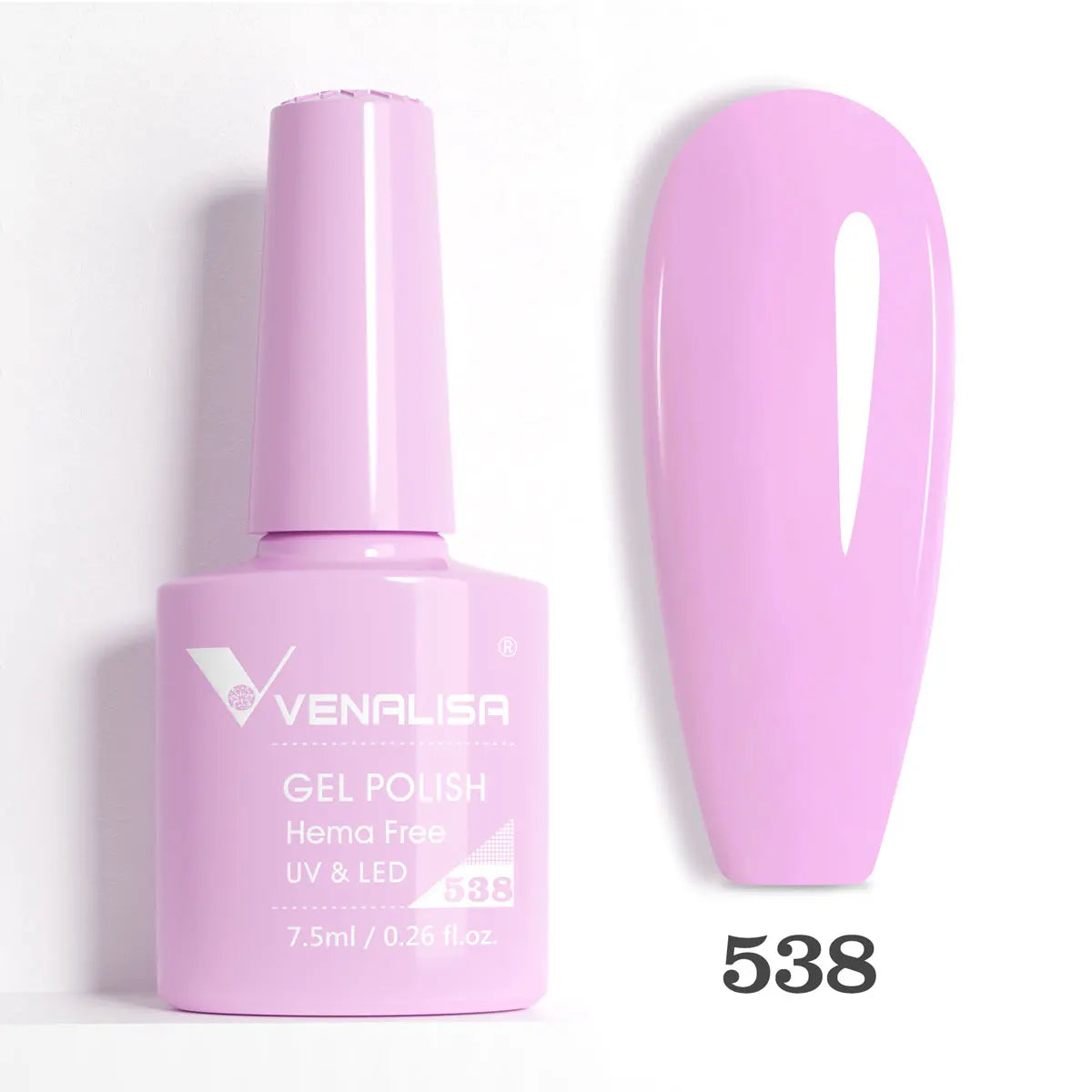 Venalisa HEMA-FREE Gel-Lack – 7,5 ml – French, Nude & Glitzer-Kollektion