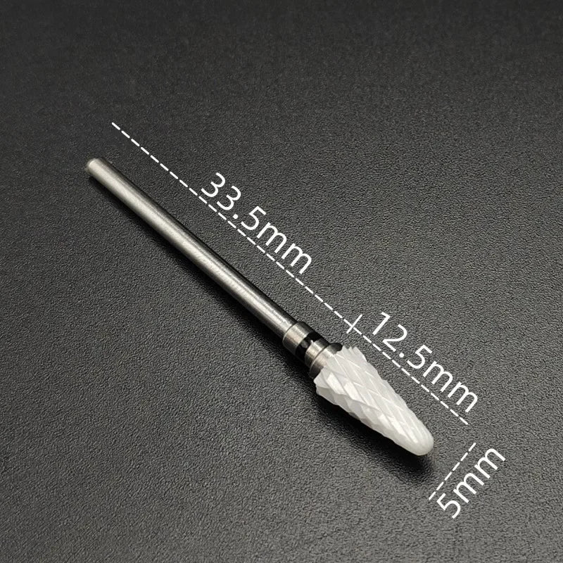 Karbide-Fräserbit (Keramikbeschichtung) – Für Gelentfernung & Feinschliff (3/32", E-Feile)
