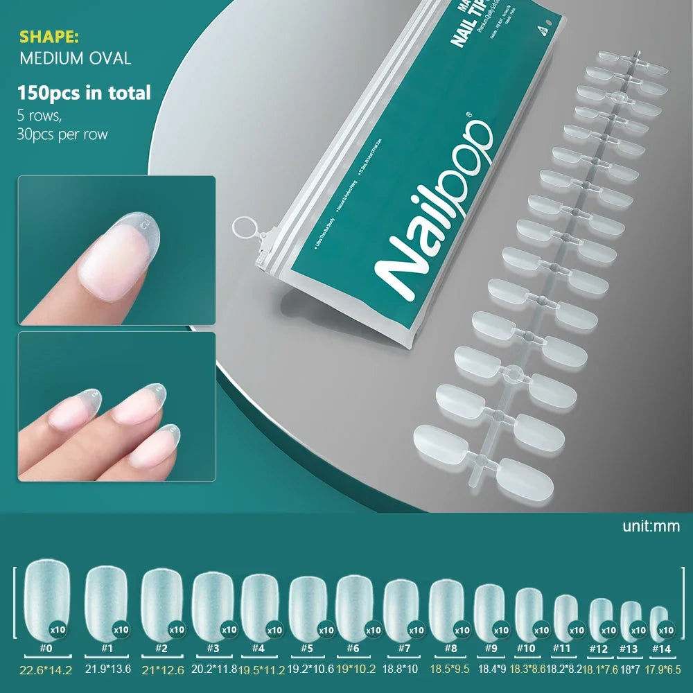 Nageltips, Soft Gel Tips, Full Cover Nägel, Press On Nails, Fake Nails, Nagelverlängerung, NAILPOP