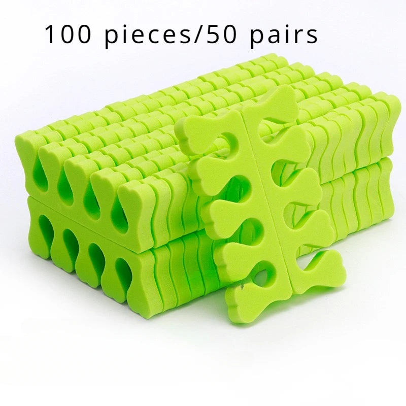 100/200 Stück Zehentrenner – Weiche Schwamm-Pads für Pediküre & Maniküre