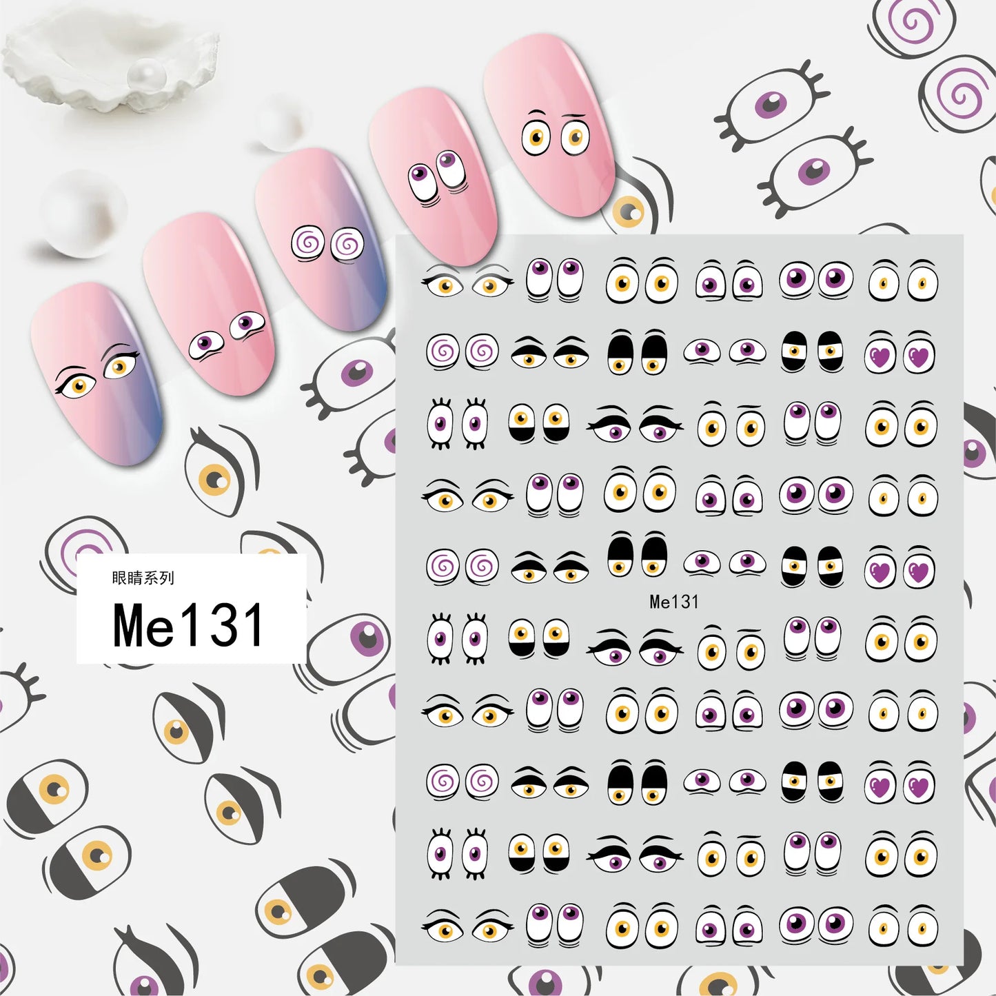 Fatima's Eye & Hamsa Hand Nail Stickers – Spiritual Nail Art Aufkleber