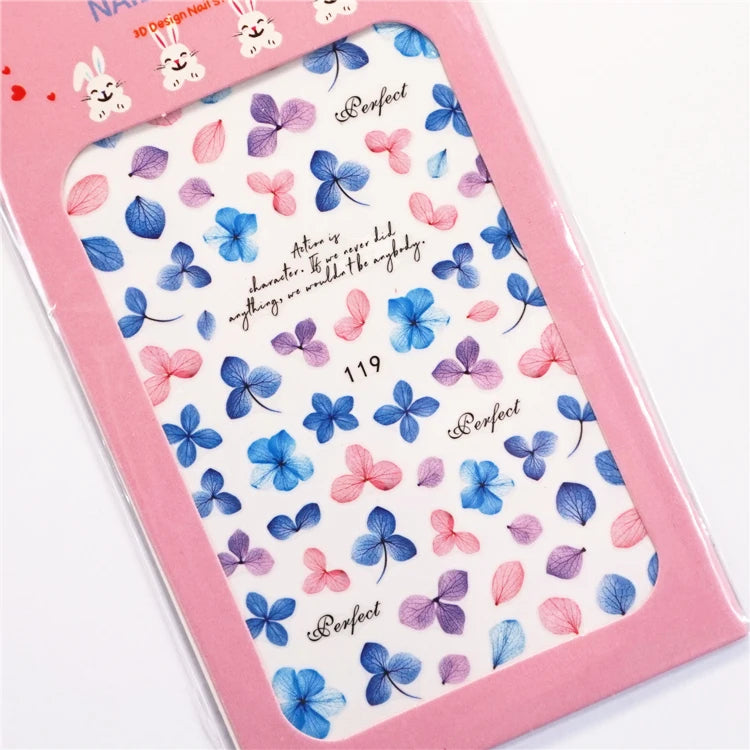 Sonnenblumen Nail Sticker – 3D Sommerblumen für kreative Nailart