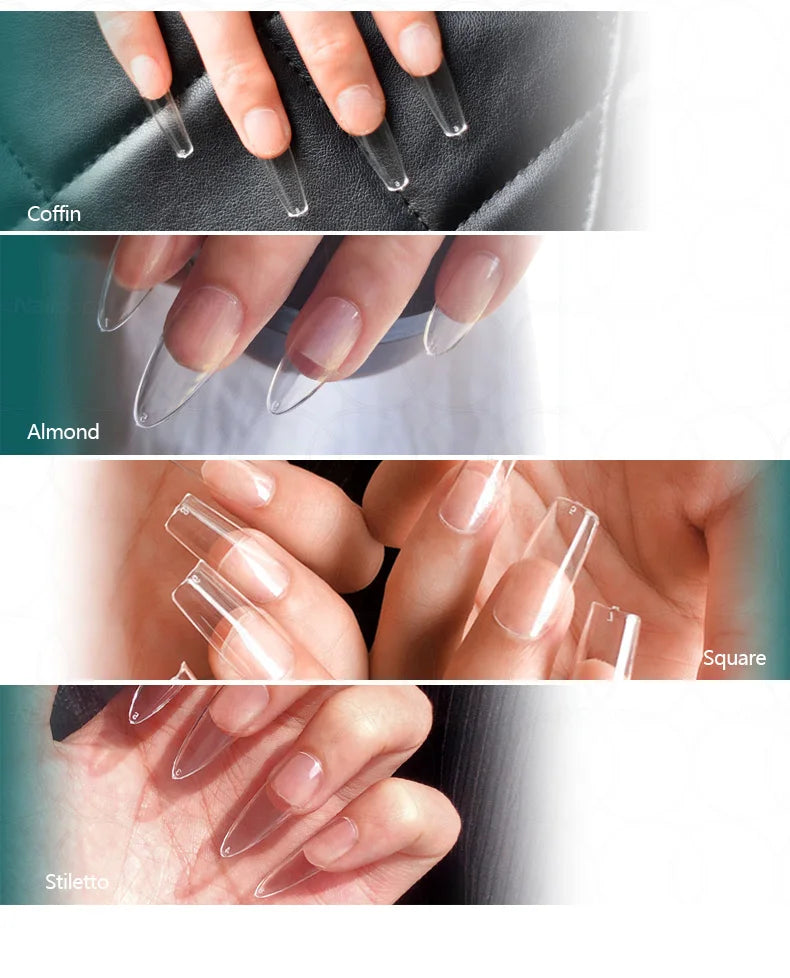 Nageltips, Soft Gel Tips, Full Cover Nägel, Press On Nails, Fake Nails, Nagelverlängerung, NAILPOP