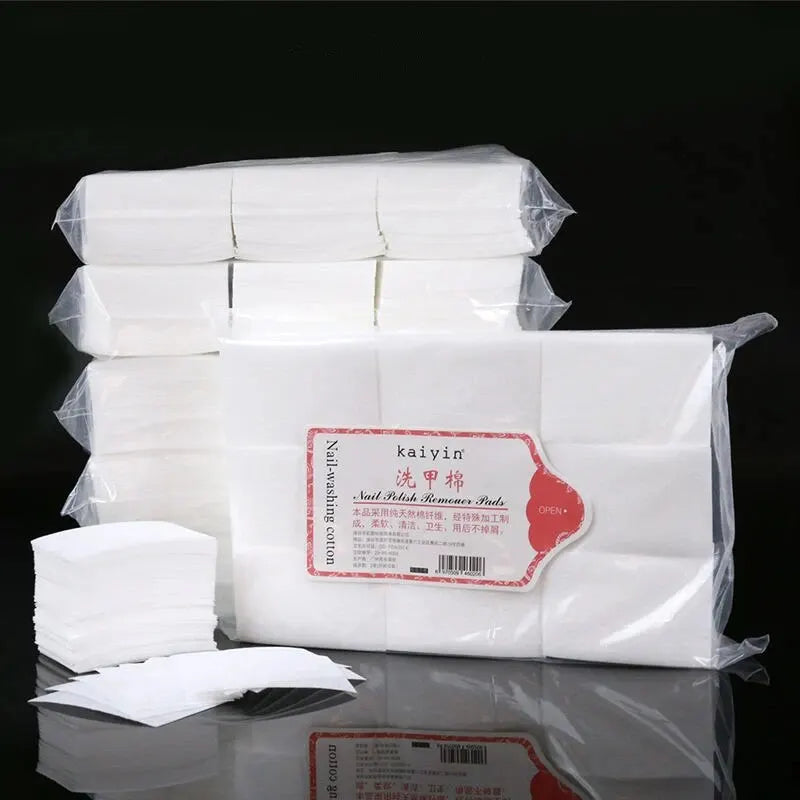Fusselfreie Wattepads aus Baumwolle – 600/1000 Stück | Profi Nail Wipes