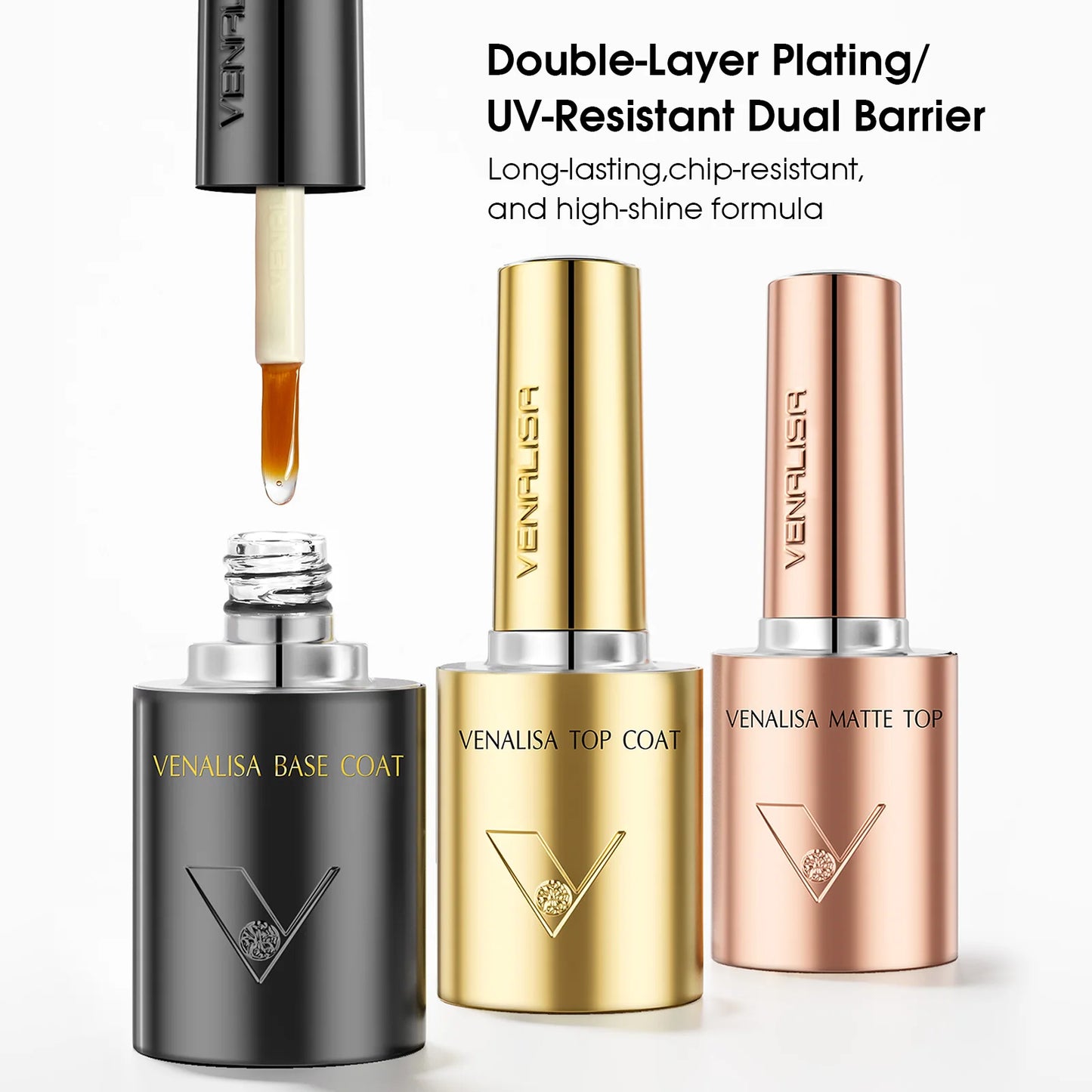 Venalisa VIP4 UV/LED Gel Polish 7,5 ml – Hochdeckender Soak-Off Nagellack 2