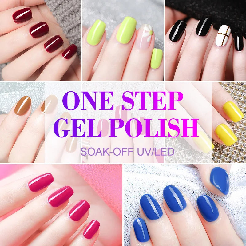 Venalisa 3-in-1 Gel Polish – 7,5ml One Step UV/LED Gel, Ohne Base & Top