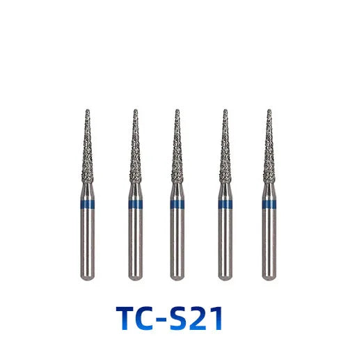 AZDENT Dental Diamantbohrer – 5 Stück, FG 1.6 mm, Medium für Turbine/High-Speed-Handstück 2