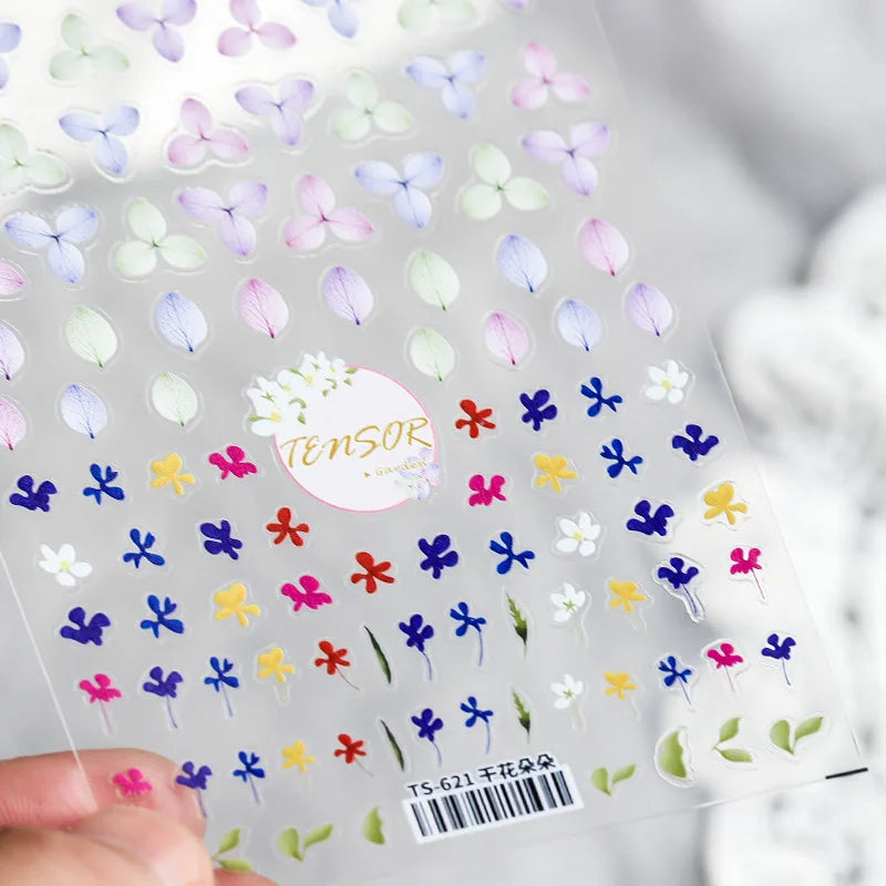 Sonnenblumen Nail Sticker – 3D Sommerblumen für kreative Nailart