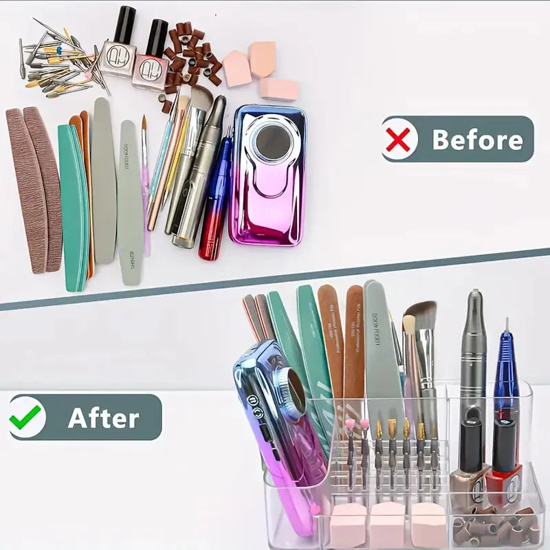 Nail Bit Halter mit 28 Löchern – Organizer für Fräser, Pinsel & Zubehör